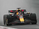 Max Verstappen z Red Bullu v kvalifikaci sprintu na Velké cen íny F1.
