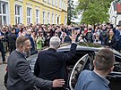 Prezident Petr Pavel v r�mci n�v�t�vy Zl�nsk�ho kraje nav�t�vil obec Ostro�sk�...