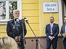 Prezident Petr Pavel v r�mci n�v�t�vy Zl�nsk�ho kraje nav�t�vil obec Ostro�sk�...