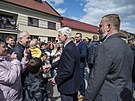 Prezident Petr Pavel v r�mci n�v�t�vy Zl�nsk�ho kraje nav�t�vil obec Ostro�sk�...