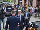Prezident Petr Pavel v r�mci n�v�t�vy Zl�nsk�ho kraje nav�t�vil obec Ostro�sk�...