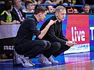 Ústecký trenér Jan otnar (vpravo) a jeho asistent Jan Moucha