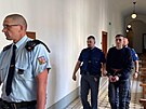 Devatenáctiletý Viktor Veselovský pichází do soudní sín Krajského soudu v...