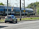 Osobní vlak srazil v Hluboepích lovka (12. dubna 2024)