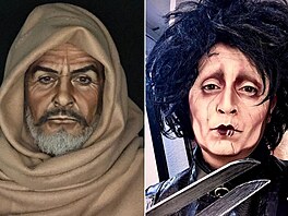 �ena je make-up artistkou a vytvá�í na svém vlastním obli�eji dokonalé kopie...