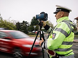 Policie v rámci akce Speed Marathon na mnoha místech eské republiky kontroluje...