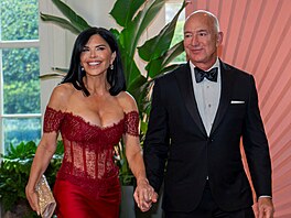 Lauren Sanchezová a Jeff Bezos (Washington, 10. dubna 2024)