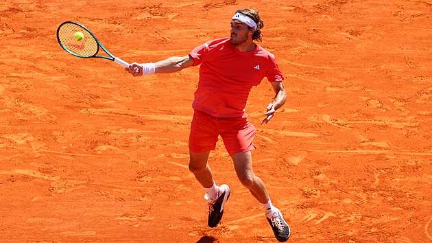 �ecký tenista Stefanos Tsitsipas na turnaji v Monte Carlu.