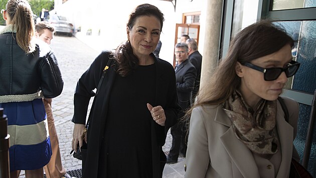 Jana Bobo��kov�. Uveden� knihy Lubo�e Proch�zky a Radima Panenky s n�zvem Spiknut� o hospitalizaci tehdej��ho prezidenta Milo�e Zemana v �st�edn� vojensk� nemocnici (�VN) po volb�ch v roce 2021.   (16. dubna 2024)