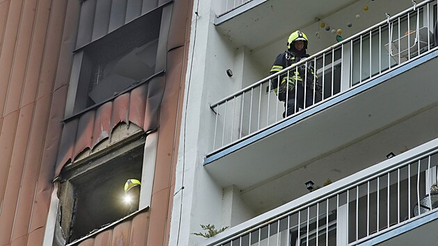 V elezném Brod hoel byt v devátém pate panelového domu.