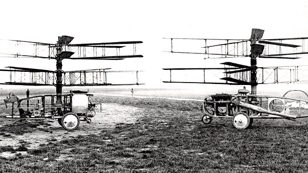 Pescarovy vrtulnky 2R (1921) a 2F (1923)