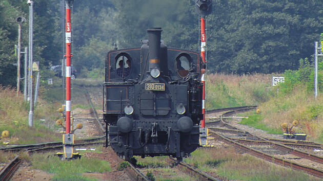 Lokomotiva 310.0134 v Kunicch nad Labem
