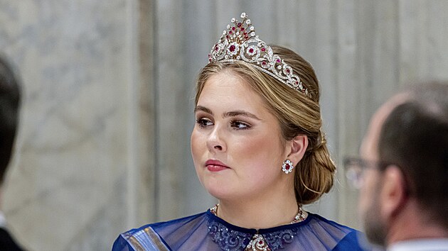 Nizozemská korunní princezna Amalia (Amsterdam, 17. dubna 2024)