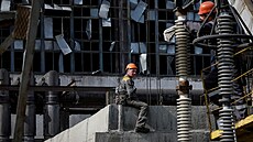 Rusko zesiluje vzdu�né útoky na ukrajinské elektrárny. (8. dubna 2024)