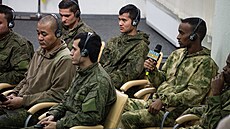 Zahraniní vojáci ve slubách Ruska, které zajali ukrajintí vojáci, hovoí v...