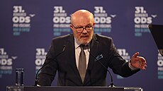 Ministr zdravotnictví Vlastimil Válek (TOP 09) hovoí na volebním kongresu ODS...