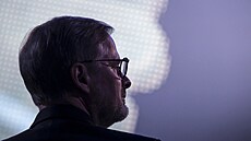 P�edseda ODS a premiér Petr Fiala na volebním kongresu ODS v Ostrav� (13. dubna...