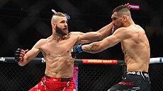 Procházka si chystá úder zadní pravou rukou.