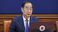 Jihokorejský premiér Han Duk-so (11. dubna 2024)