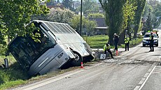 Nehoda autobusu na Píbramsku (18. dubna 2024)