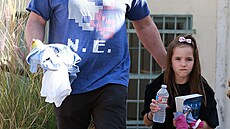 Ben Affleck a jeho dcera Seraphina (Brentwood, 15. bezna 2017)