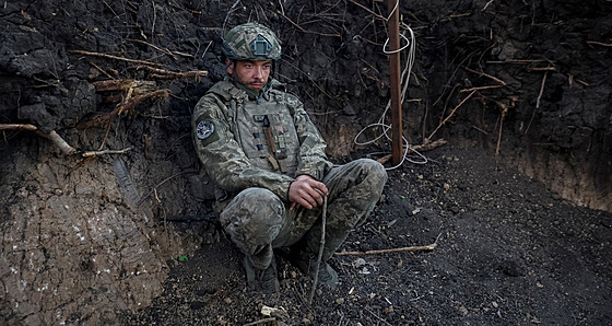 Ukrajinský dlostelec na front v Doncké oblasti (21. dubna 2024)