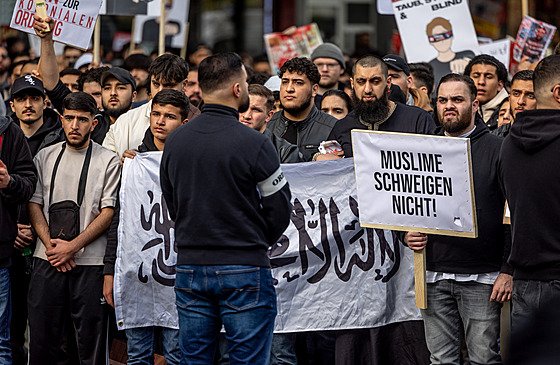 Demonstrace radikálních muslim� v Hamburku (27. dubna 2024)