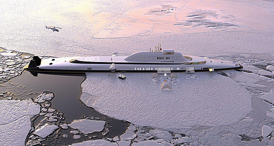 Návrh luxusní ponorky a jachty v jednom od rakouské spolenosti Migaloo - mla...