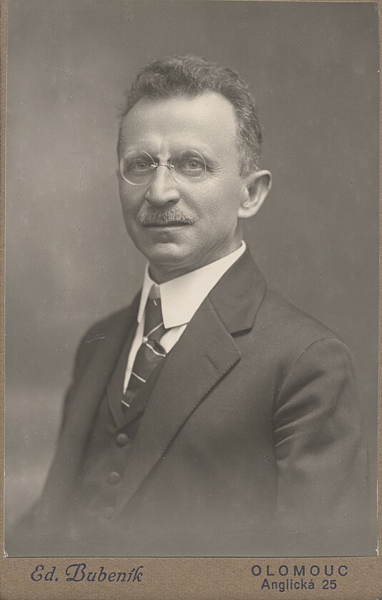 První starosta Velkého Olomouce Karel Mare, zvolený v roce 1919.