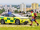 Zdravotnick zchrann sluba Kralovhradeckho kraje vyuv nov elektromobil...