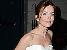 Geri Halliwellová odchází z oslavy Victorie Beckhamové (21. dubna 2024)