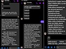Policist� zve�ejnili i screenshoty komunikace vyd�ran�ho mu�e s pachatelem.