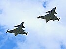 Letová ukázka stíhaek SAAB Jas-39 Gripen na leteckém dni v Plasích na...
