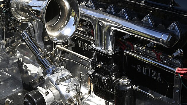 tvrt ronk vstavy Automobilov klenoty, 27. dubna 2024, Praha. Na snmku Hispano Suiza H6B rok vroby 1925.