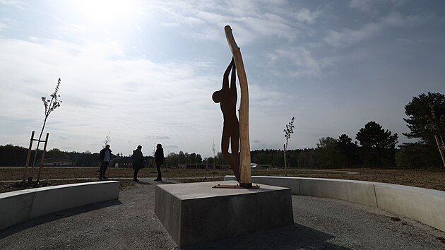 Areál památníku obtem holocaustu v Letech (23. dubna 2024)