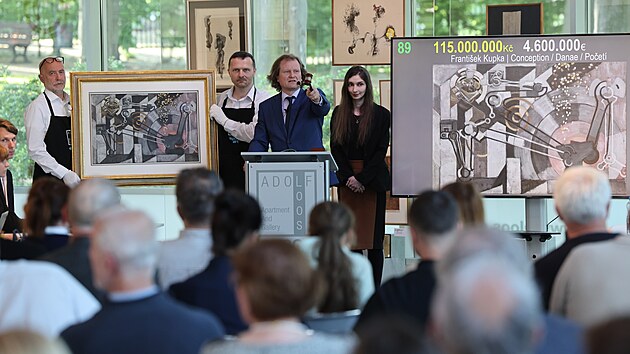 Kupkv abstraktn obraz Poet se v Praze vydrail za 115 milion korun