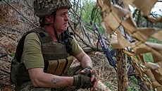 Ukrajinský voják na front v Doncké oblasti (21. dubna 2024)
