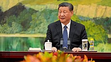 �ínský prezident Si �in-pching (26. dubna 2024)