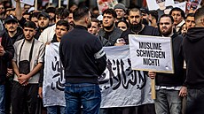 Demonstrace radikálních muslim v Hamburku (27. dubna 2024)