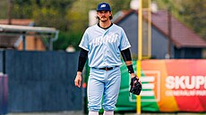 �eský baseballista Martin �ervenka, nejlep�í hrá� roku 2023, p�i zápase za...