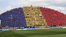 Sparantí fanouci zaplnili v Olomouci celou severní tribunu Androva stadionu.