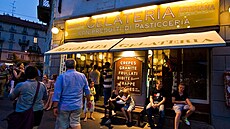 Prodejna zmrzliny v italském Milán (7. srpna 2011)