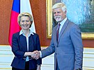 Prezident Petr Pavel a pedsedkyn Evropské komise Ursula von der Leyenová