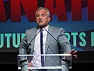 Robert F. Kennedy Jr. na mítinku v Iow (13. bezna 2024)