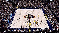 Utkání mezi Los Angeles Lakers a Denver Nuggets v play off NBA.