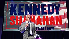 Robert F. Kennedy Jr. na mítinku v Michiganu (21. dubna 2024)