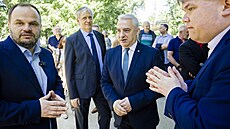 Zástupci sociální demokracie (SOCDEM) si spole�n� s odborá�i o den d�íve...