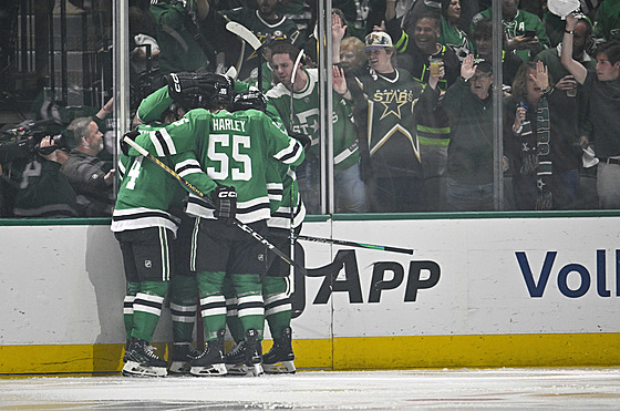 Gólová oslava hokejist� Dallasu.