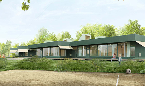 Architektonickou sout� na návrh podoby �kolky ve Vimperku vyhrál Atelier Amont.