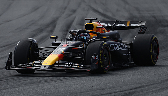 Max Verstappen z Red Bullu v kvalifikaci sprintu na Velké cen Miami F1.